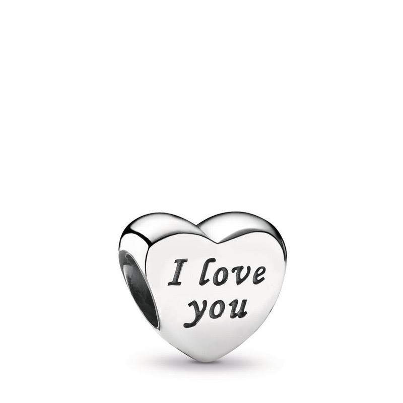 Pandora Words Of Love Engraved Heart Charm NZ, Sterling Silver (106358-WRJ)